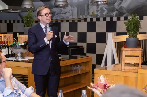 Spargelessen mit Philipp Amthor